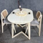 meja makan minimalis orazio oval